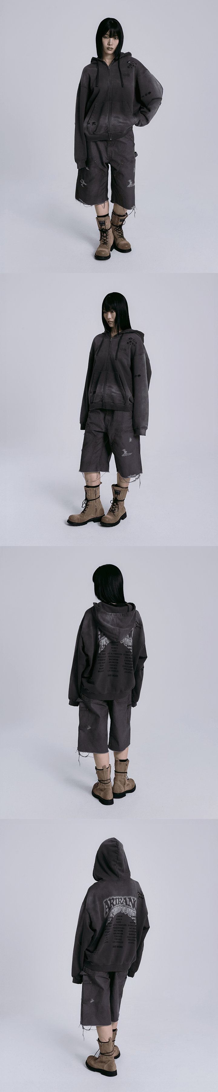 BTS - Zip-up Hoodie (Charcoal) | Buysable